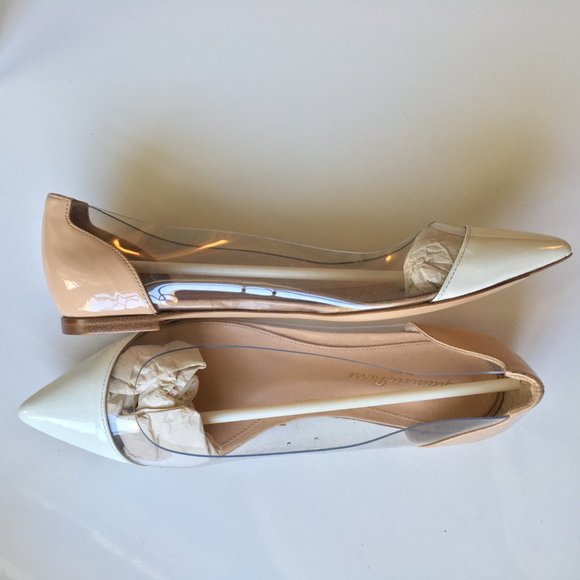 Gianvito Rossi Milano Shoes - Gianvito Rossi glossy beige flat shoes